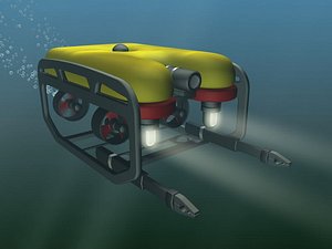 undersea exploration robots 3d max