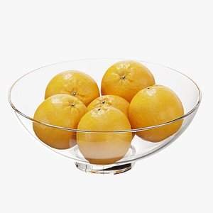 3D Glass footed fruit bowl set 17