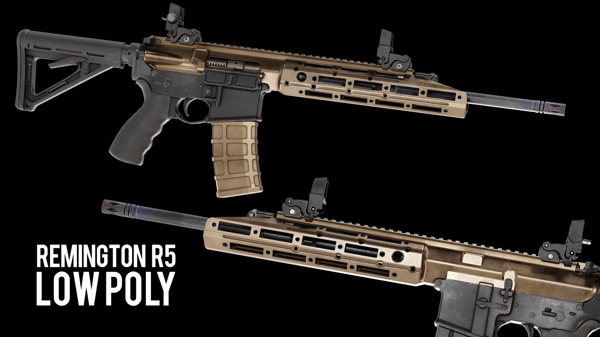Remington R5 RGP Low Poly 3D Model - TurboSquid 2243061
