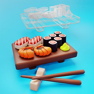 Cartoon Food Pack 3D model 3D model