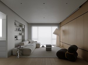 3D Modern living room
