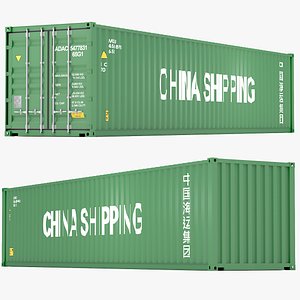 china shiping container 3D model