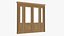Puerta clásica con cristal quad 01