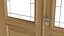 Puerta clásica con cristal quad 01