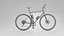 Mountain Bike 3D Model Red to Orange Gradient Frame with Bar Ends Royalty Free Brand