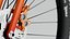 Mountain Bike 3D Model Red to Orange Gradient Frame with Bar Ends Royalty Free Brand