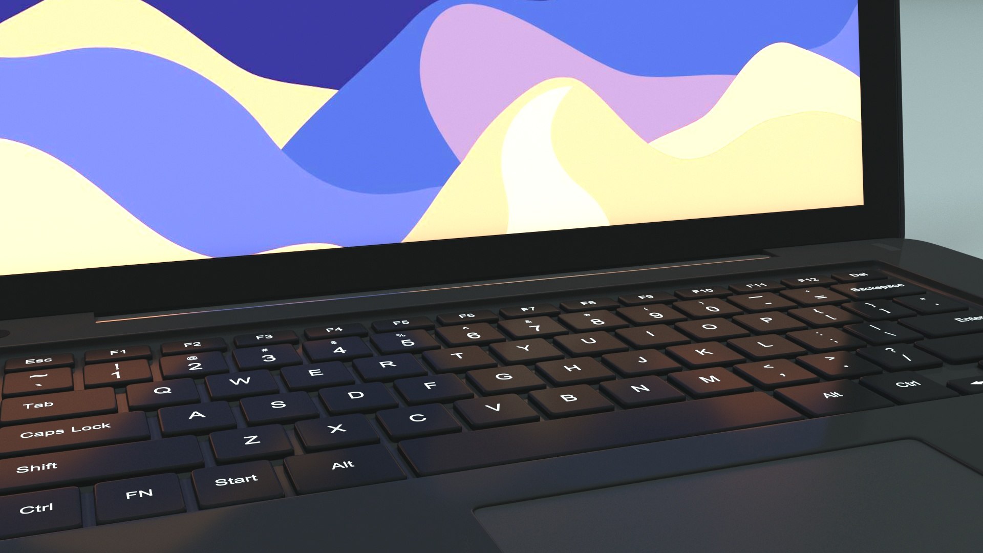 3D Generic Laptop Model - TurboSquid 2420535