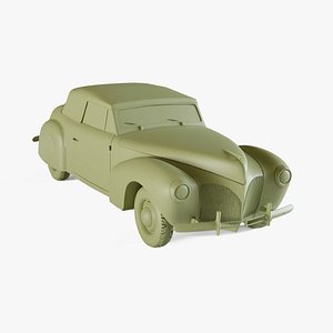 Lincoln Zephyr Continental Cabriolet 1939 3D
