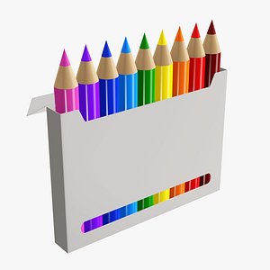 Pencil Colors 3D model - TurboSquid 1724688