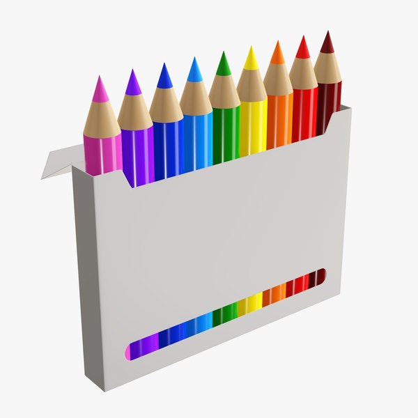 3D pencil box color model