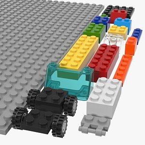 toy building blocks generic 3D model