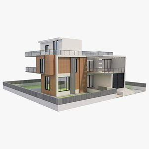 3D Modern House 16 model