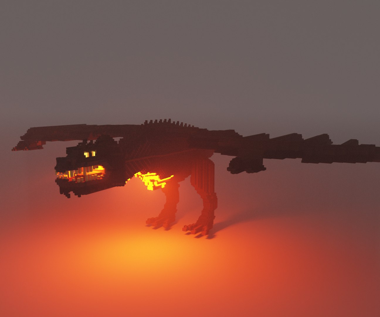 Voxel Dragon 3D Model - TurboSquid 1531757