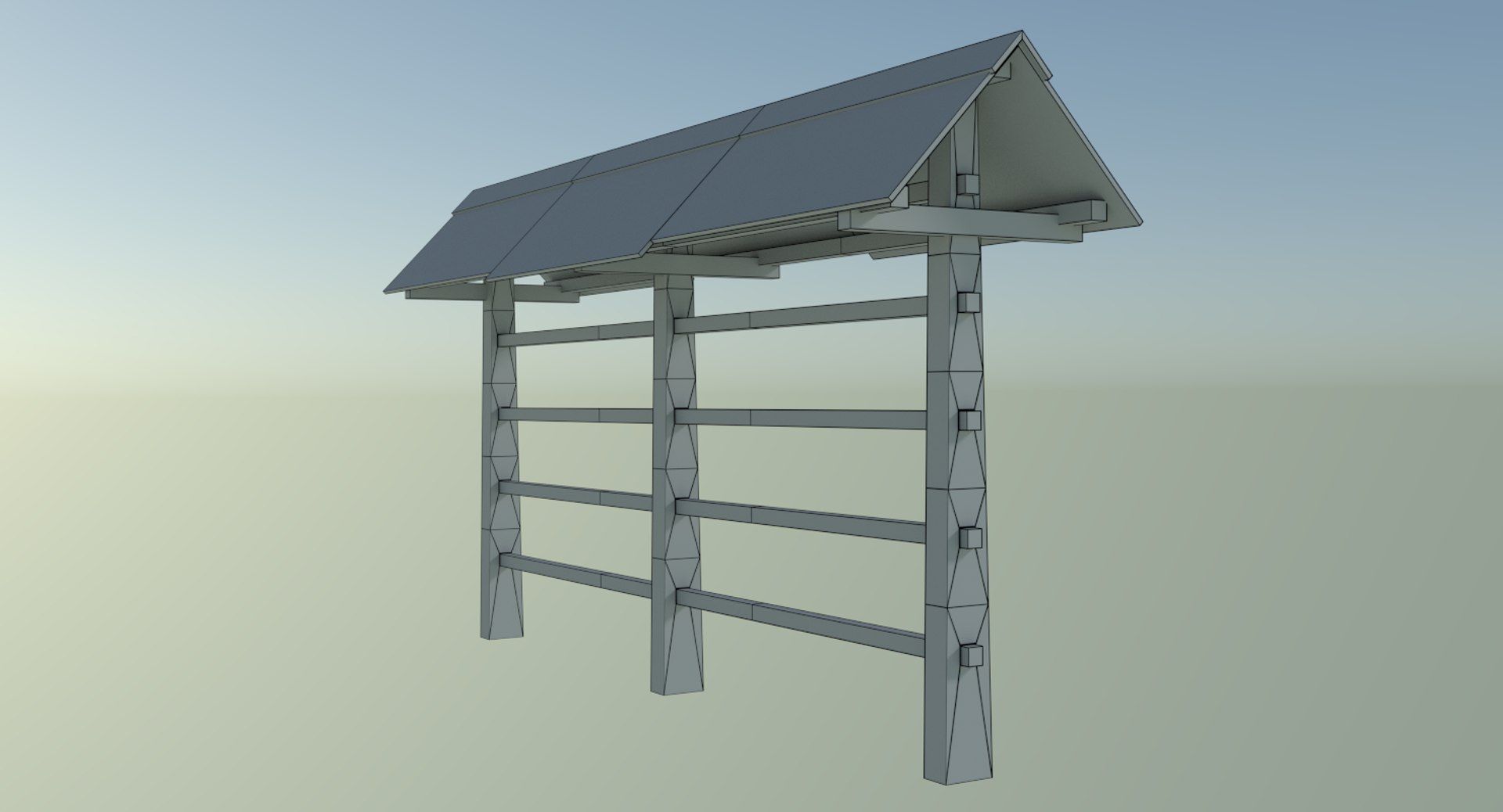3ds max hay drying rack