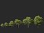Castanea Sativa Sweet Chestnut High-Loly Low-Poly