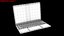 Apple MacBook Air 2022 Starlight 3D model