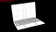 Apple MacBook Air 2022 Starlight 3D model