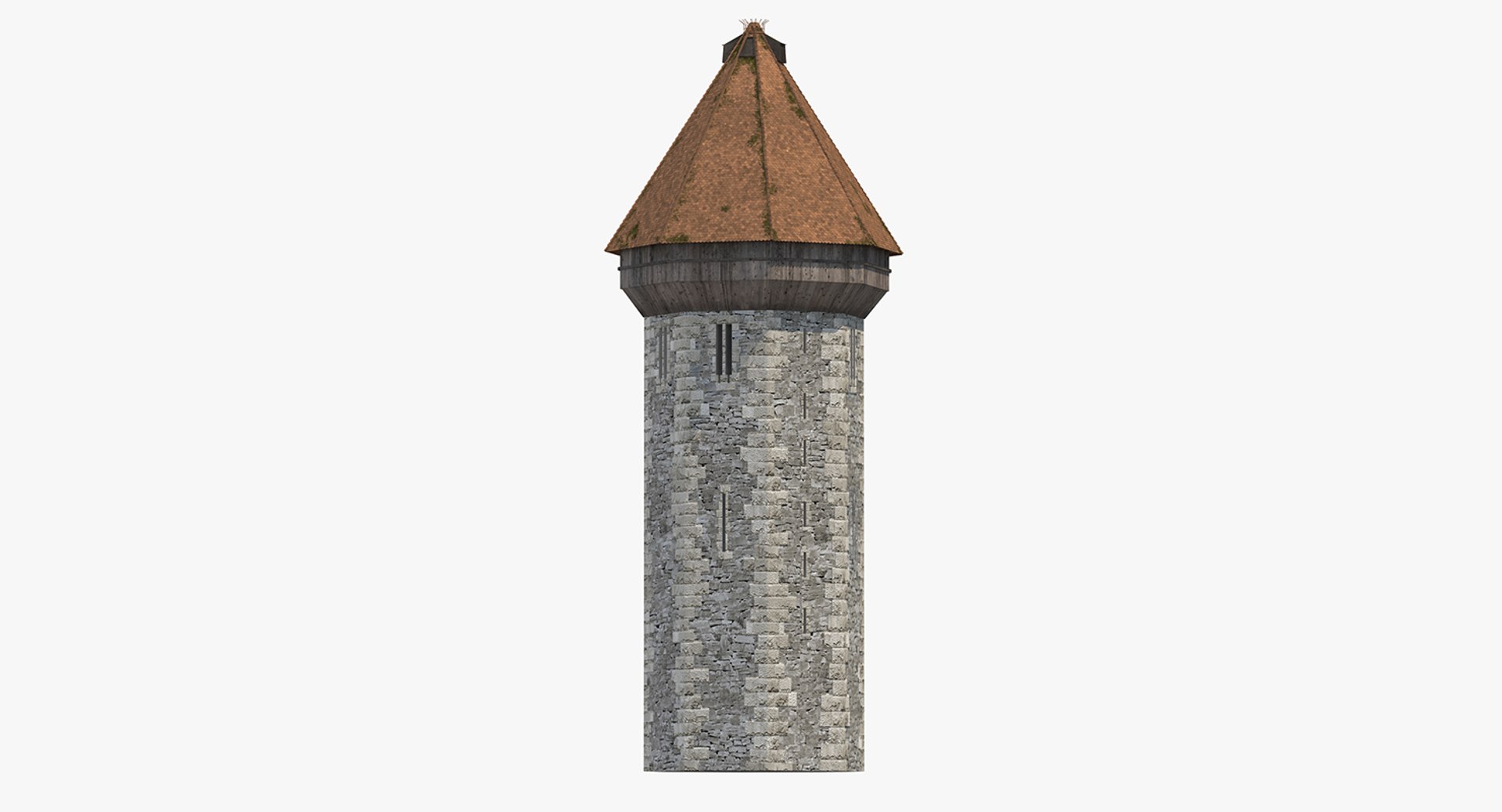 Medieval Tower 3D Model 3D model preview