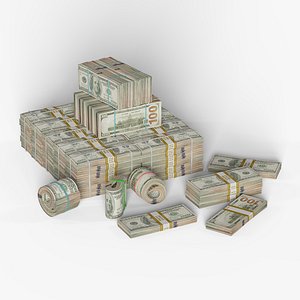 3D Money Stack model