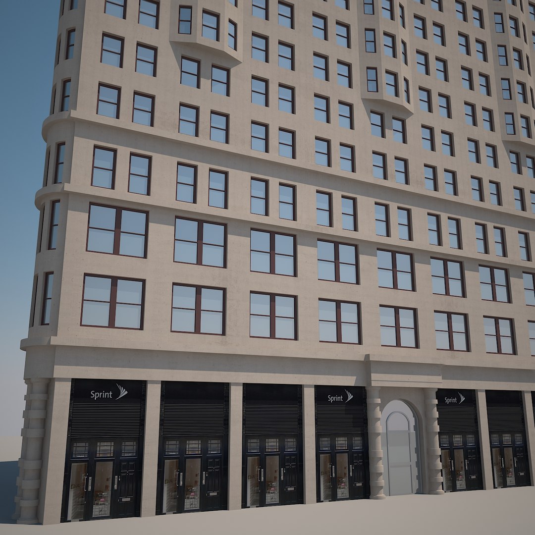 3d Model Flatiron Building Flat