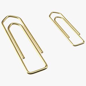 Paper Clip Boat Shape Gold