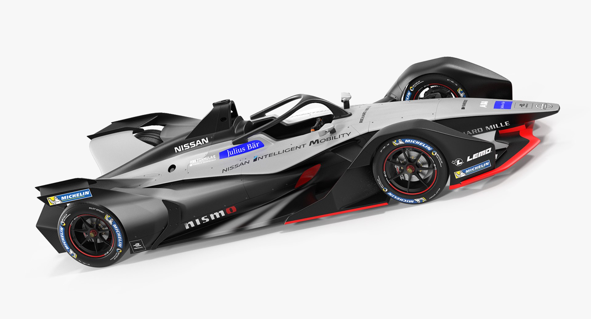 Formula E Nissan Car 3D model preview