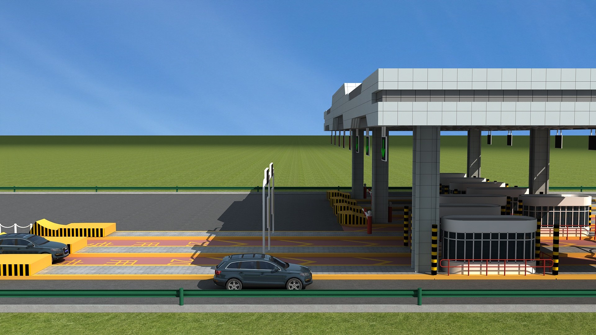 3D Toll Plaza - TurboSquid 2145012