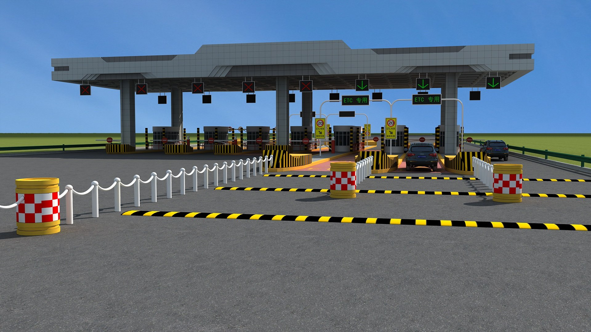 3D Toll Plaza - TurboSquid 2145012