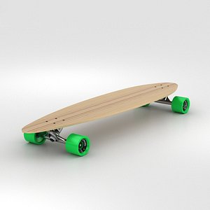 3D longboard board model