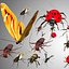 Insect low poly rigged Collection