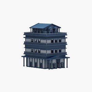 3D Greek State Building 35 model