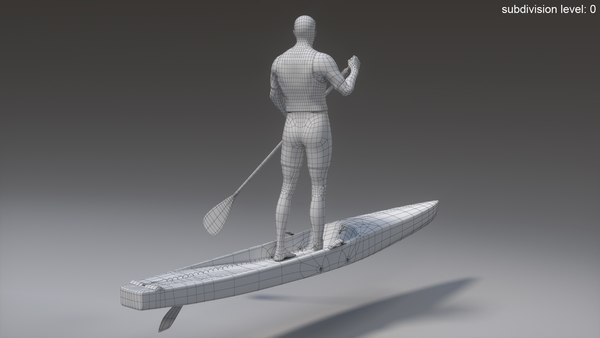 modelo 3d Sede animada de Sup Racer masculino - TurboSquid 2088917