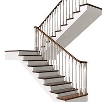 Classic Modern interior Stair stairway 3D model