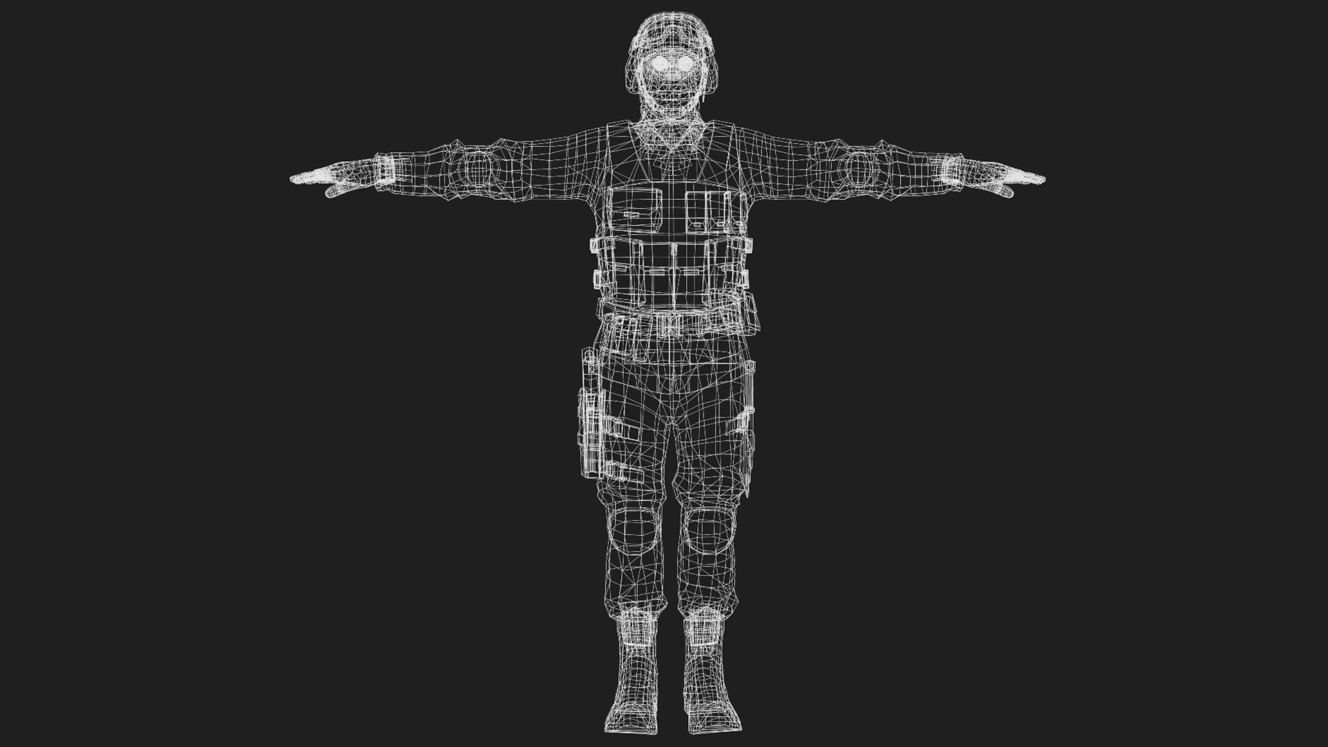 3D swat police officer https://p.turbosquid.com/ts-thumb/8r/aQW9w6/mw/maleswatfrontwireframe/png/1607715814/1920x1080/fit_q87/8b1fc486e5226094a929b3a7d78b7e76f0c28479/maleswatfrontwireframe.jpg
