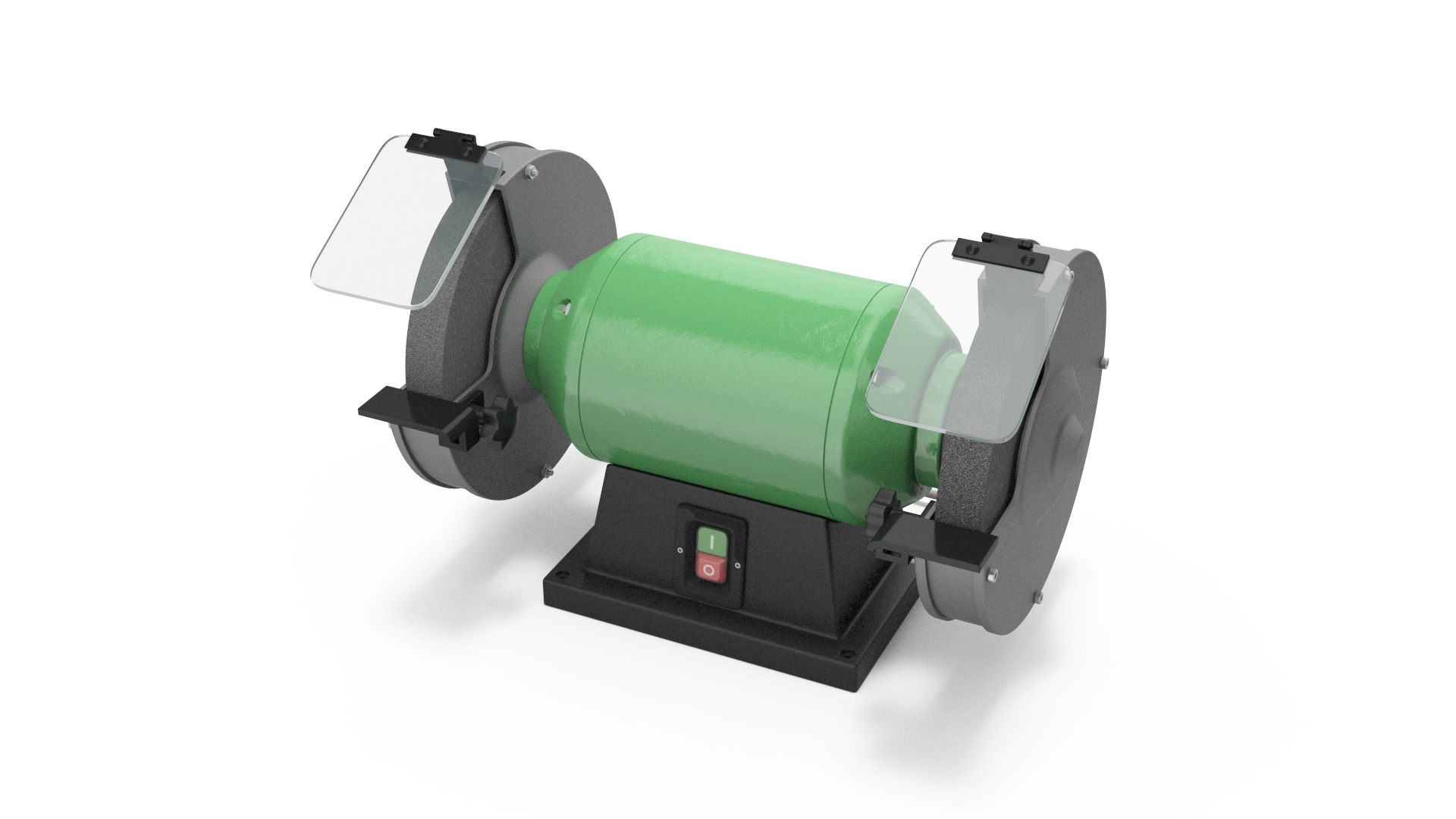 3D Power Bench Grinder with Two Wheels TurboSquid 2083220