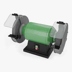 Power Bench Grinder with Two Wheels