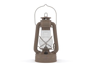 old kerosene lamp 3D