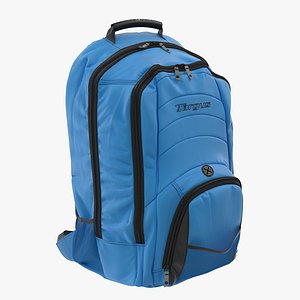 backpack blue modeled 3d max