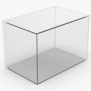 3D Glass Display Case model
