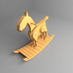 3D model rocking horse 5