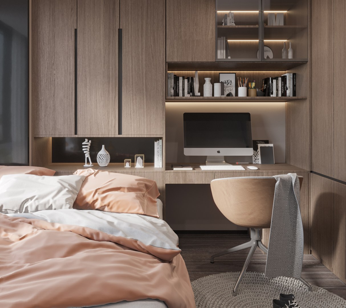 Modern tatami bedroom model 3D model - TurboSquid 2062362