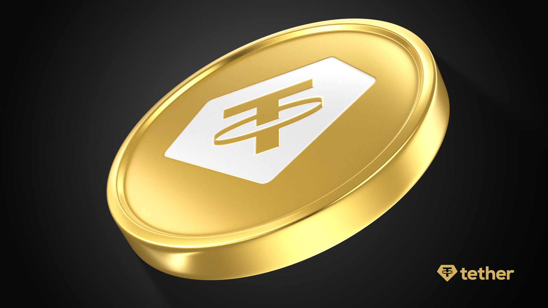 Tether Gold Coin 3D Model - TurboSquid 1948490