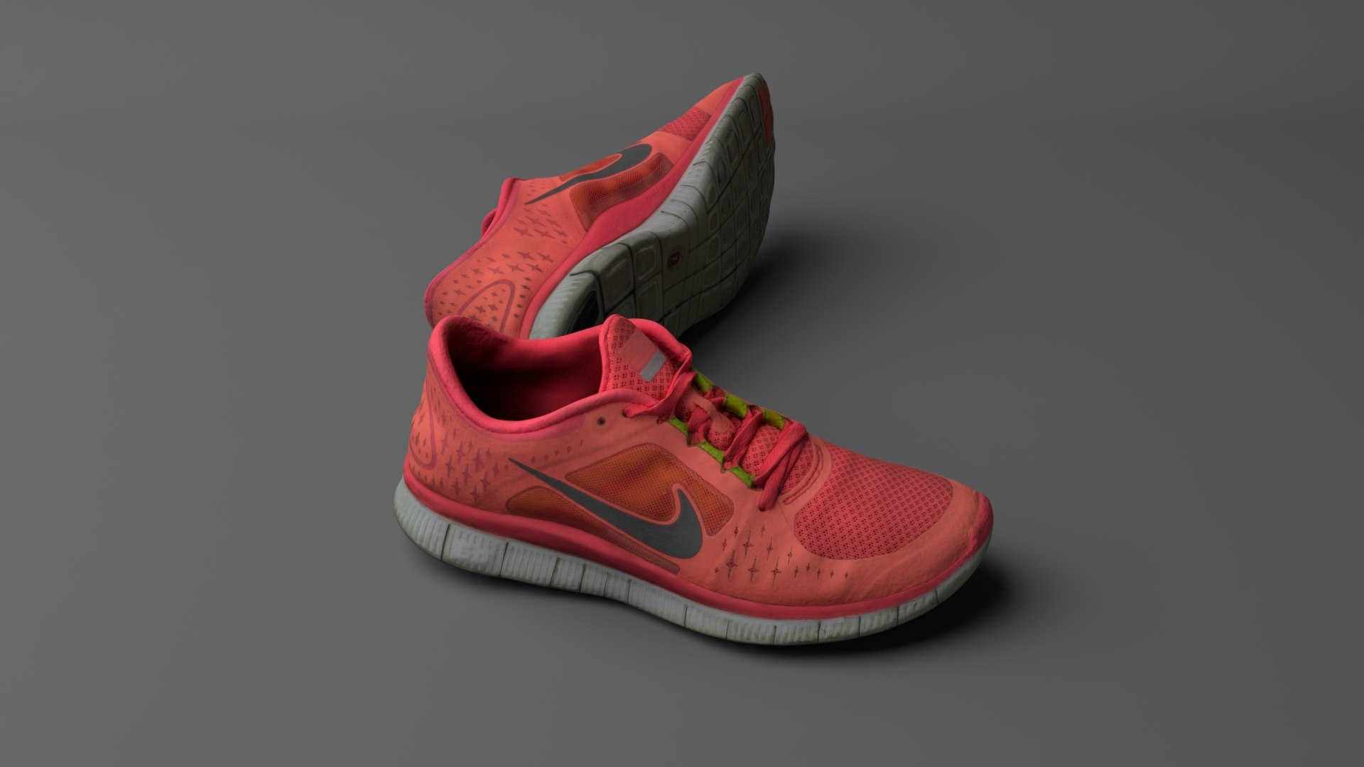 3D Model Worn Nike Run 3 - TurboSquid 1275848