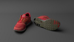 3D model worn nike run 3