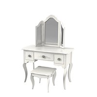 Versailles Bone White Vanity Desk