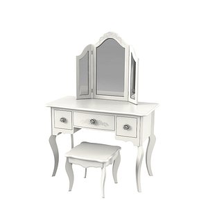 Versailles Bone White Vanity Desk