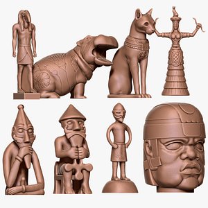 Ancient Gods and Godesh Collection 3D model