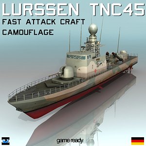 Lurssen TNC 45 Camouflage Missile Boat
