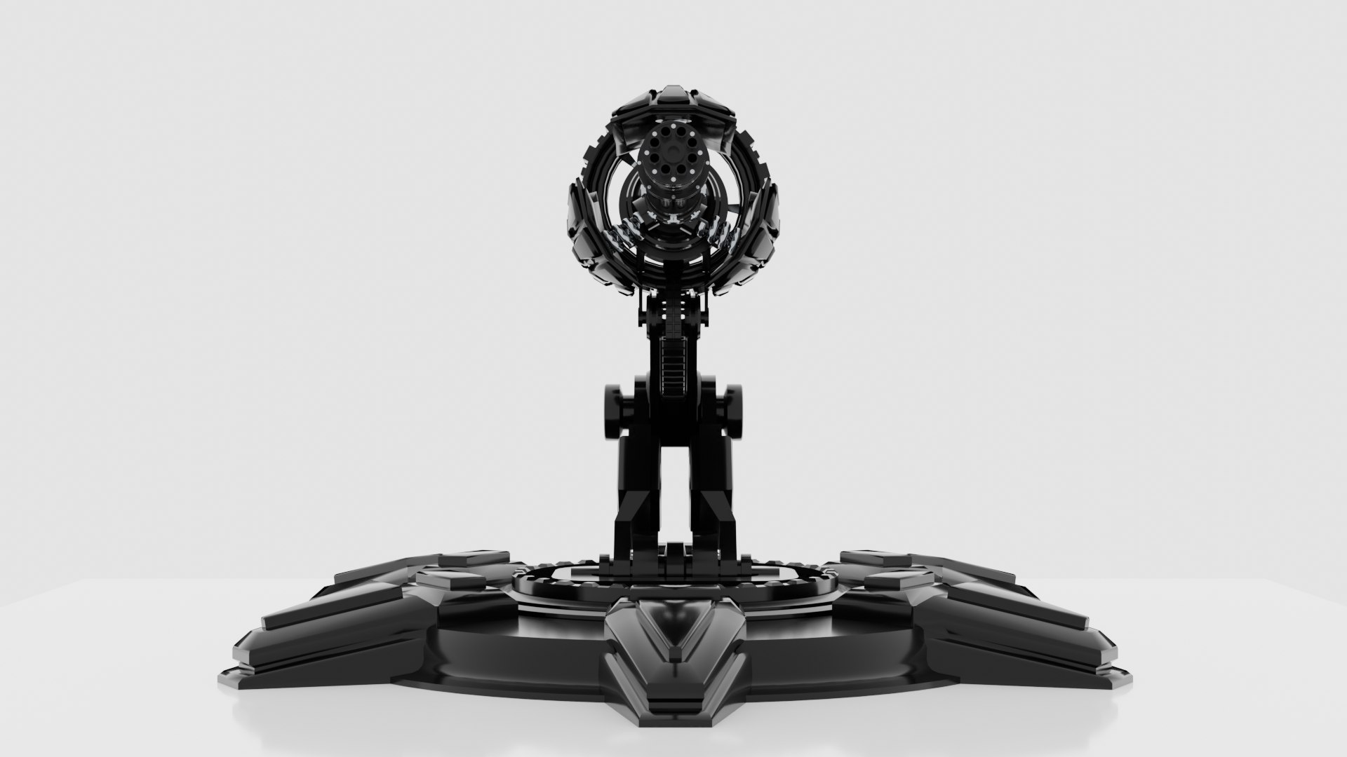3D Mini Turret Gun - TurboSquid 1483681