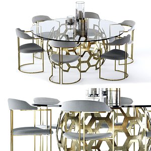 dolma table zephyr chair 3D model